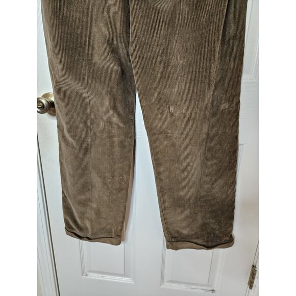 Ralph Lauren Chaps Pants Mens 36x32 Brown Corduroy Thick Cargo  90s - Picture 6 of 8